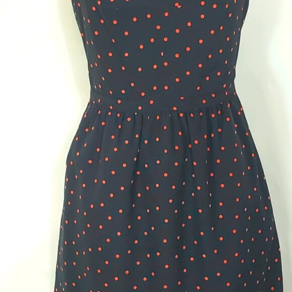 💕 Navy J.Crew Pink Polka Dot Dress - Picture 8 of 8